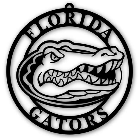 Black Florida Gators 16'' Team Logo Cutout