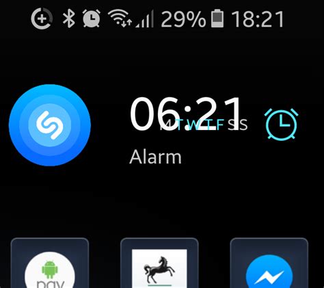 Alarm clock widget problem in 2x1 on S8 - Samsung Community