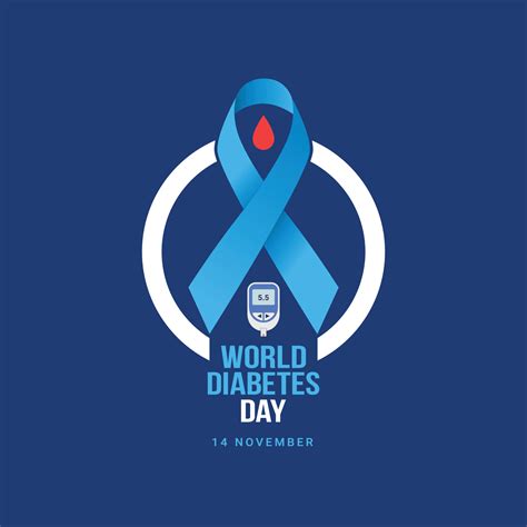 World diabetes day banner celebration 14 november awareness month ...