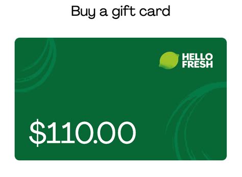 Hello Fresh + Gift Card