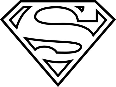 Download Black And White Download Autism Svg Superman - Printable Superman Logo Coloring Pages ...