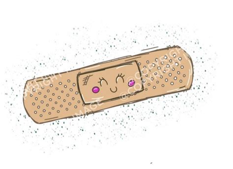 Cute Bandaid Png Smily Face Bandaid Clip Art Bandaid for | Etsy