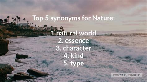 Synonyms for Nature (with pronunciation) - YouTube