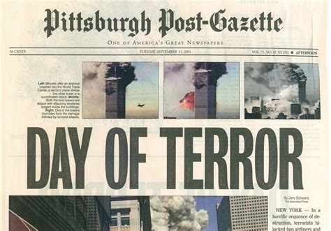 Newspapers of 9/11: The Post-Gazette's coverage from the day of the tragedy to a decade later ...