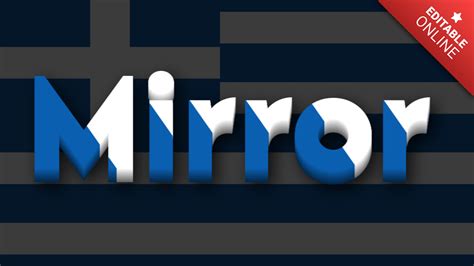 Mirror | Text Effect Generator