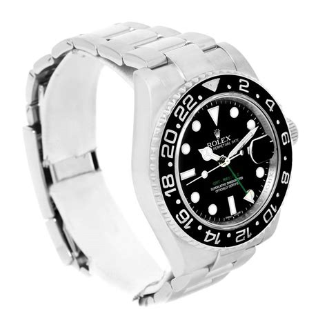 Rolex GMT Master II Stainless Steel Ceramic Bezel Mens Watch 116710 ...