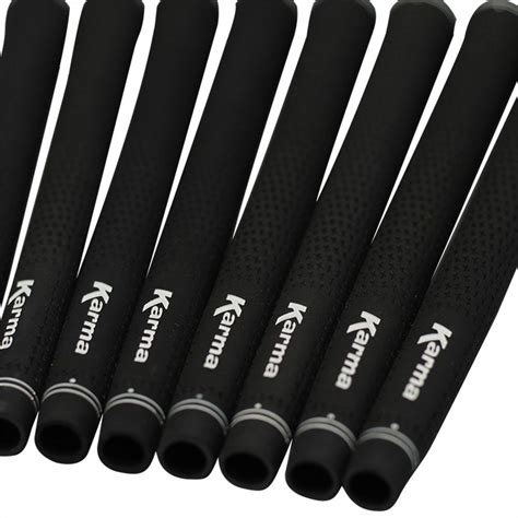 Golf Clubs - 8 Piece Mens Jumbo Golf Grips Oversize Pro Velvet Karma Black Grip Set Pack +1/16 ...