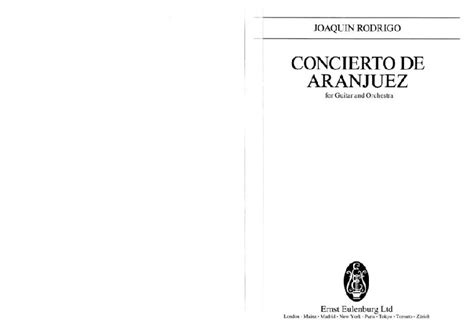 Joaquin Rodrigo Concierto de Aranjuez Guitar Orchestra Full Score.pdf - PDFCOFFEE.COM