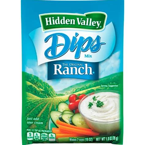 Hidden Valley Ranch Dip Mix Nutrition Facts | Besto Blog