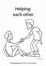 Helping Others Coloring Pages sketch template