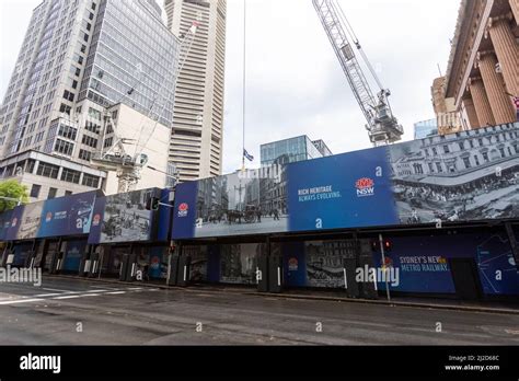 Construction of the Sydney Metro transport project in Sydney continues ...