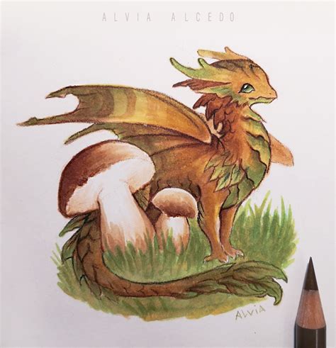 Mushroom dragon by AlviaAlcedo on DeviantArt