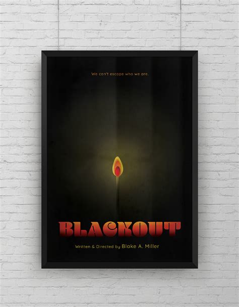 blackout movie poster on Behance