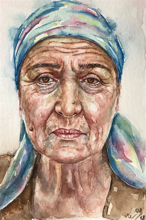 Old Woman Watercolor Portrait,people Art,watercolor Art,original Painting - Etsy | Watercolor ...