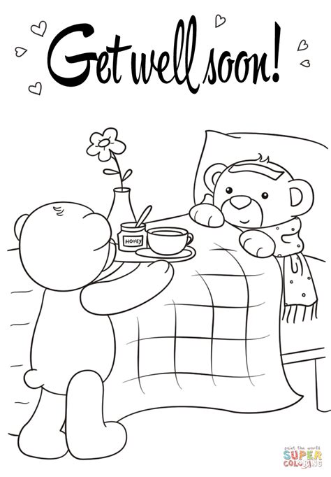 Get Well Cards Pages Coloring Pages