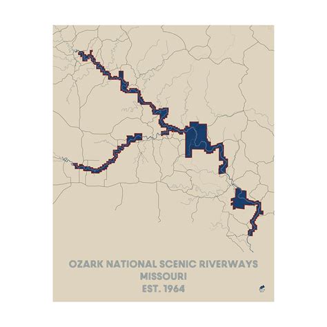 Ozark National Scenic Riverways Map in 2022 | Yellowstone map, Ozark ...