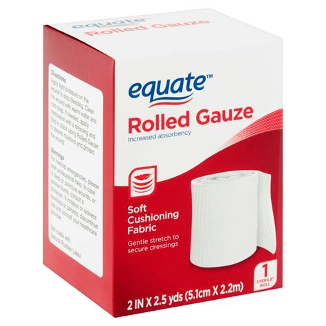 Equate Rolled Gauze, 2 inches X 2.5 yards, 1 count - Walmart.com - Walmart.com