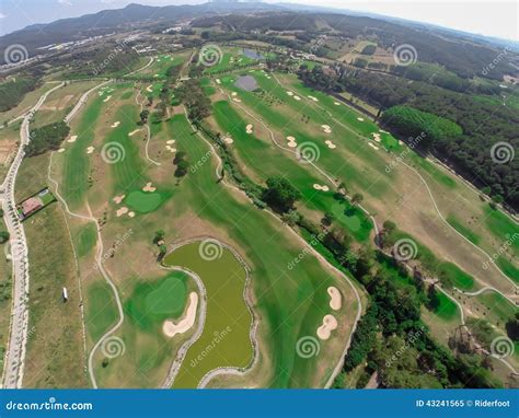 Aerial view golf course stock image. Image of aerial - 43241565