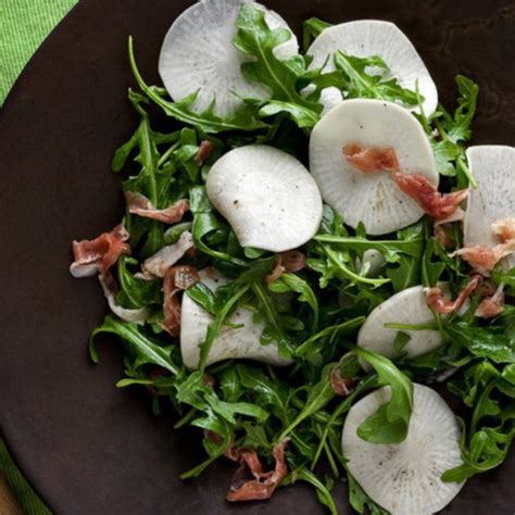 Shaved Turnip Salad with Arugula and Prosciutto - Santa Fe Farmers' Market Institute