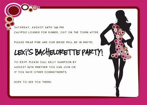 Funny Bachelorette Party Invitation Wording New Beautiful Bride Party ...