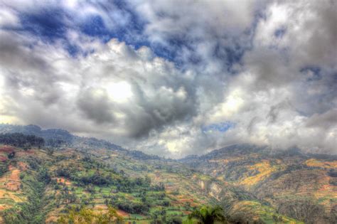 Cloudy Mountain Landscape near Haiti Baptist Mission image - Free stock photo - Public Domain ...