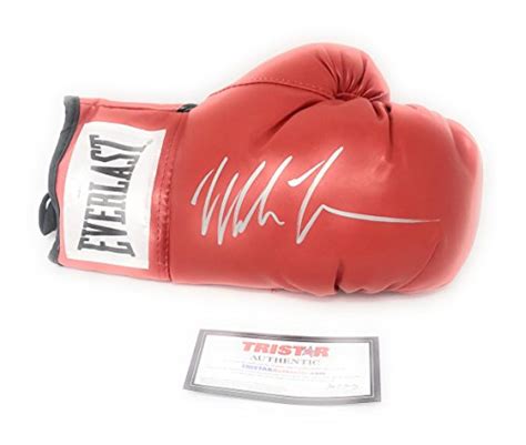 Mike Tyson Signed Autograph Boxing Glove Silver Ink Tristar Authentic ...