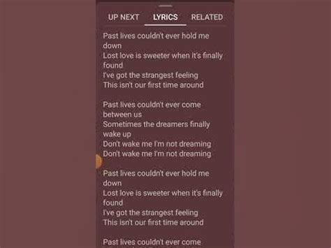 past lives lyrics - YouTube