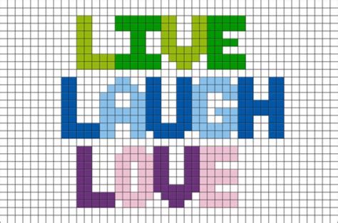 Live Laugh Love Pixel Art | Pixel art, Pixel art pattern, Cross stitch love