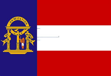 Flag georgia state drawing free image download