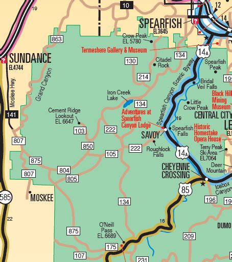 2018 NW Black Hills Map from Tourism Bureau – Our Next Chapter