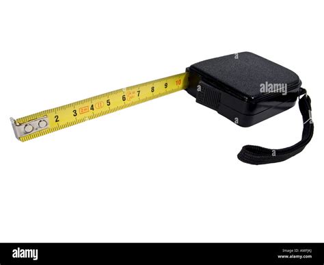 tape measure in metal with metric system Stock Photo - Alamy