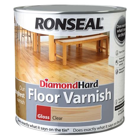 Ronseal Diamond Hard Floor Varnish Clear Gloss 5ltr | Selco