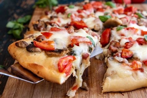 Cheesy Mushroom & Pancetta Pizza Recipe - An Italian in my Kitchen