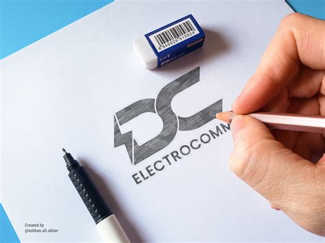 electronic logo design on Behance