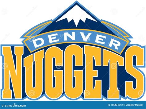 The Emblem of the Denver Nuggets Basketball Club. USA Editorial ...