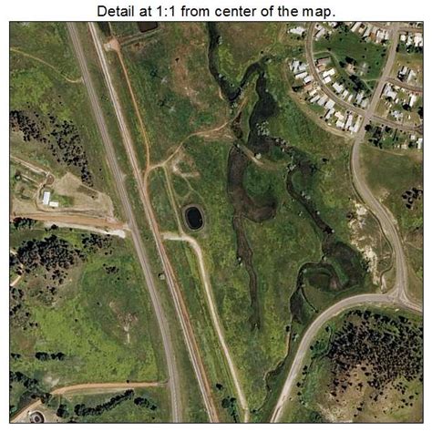 Aerial Photography Map of Colstrip, MT Montana