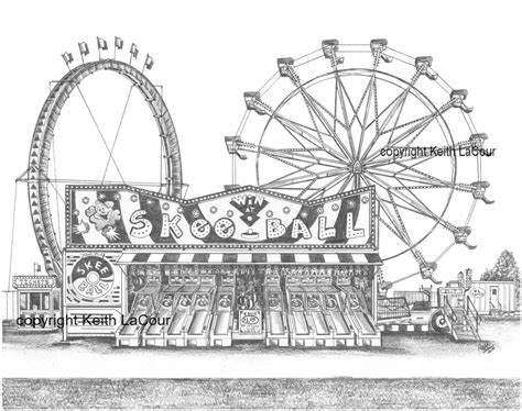 Prints of Historical Buildings and Carnivals Dark Art Drawings, Pencil ...