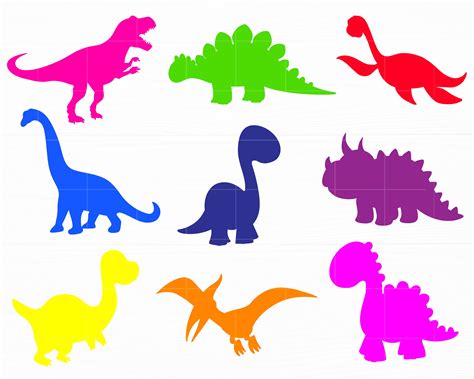 Cute Dinosaur Silhouette Clipart