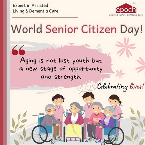 World Senior Citizen Day | Epoch Elder Care | Senior citizen, Older adults activities, Social ...