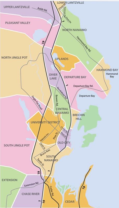 Interactive map of Nanaimo neighbourhoods