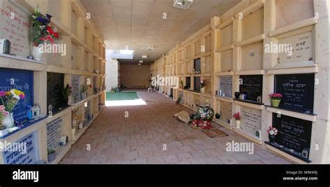 Above ground burial crypts in the Jewish Cemetery in Herzlia, Israel ...