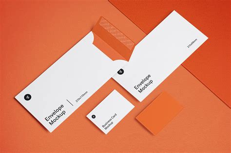 Free Envelope and Business Card Mockups (PSD)