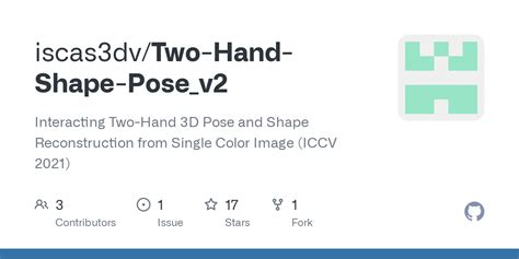 GitHub - iscas3dv/Two-Hand-Shape-Pose_v2: Interacting Two-Hand 3D Pose ...