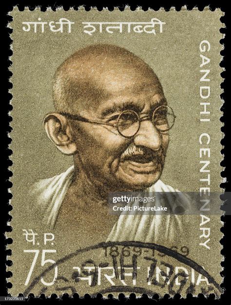 India Mahatma Gandhi Centenary Postage Stamp High-Res Stock Photo - Getty Images