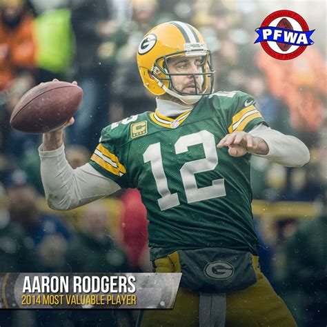 Aaron Rodgers - 2014 MVP | Packers, Pro football teams, Go packers