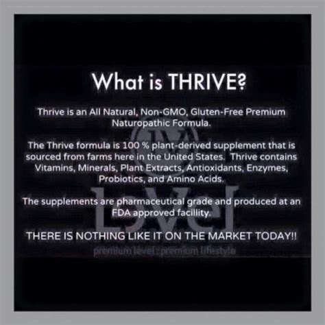 What is Thrive??? | What is thrive, Thrive experience, Gluten free vitamins