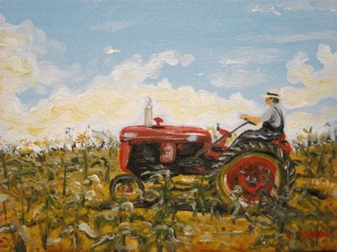 Tractor painting | Painting, Art, Original oil