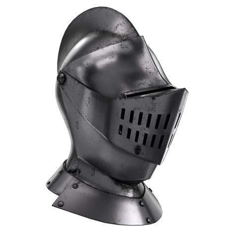 Medieval Knight Armet Helmet Visor 3D Model - TurboSquid 1183665