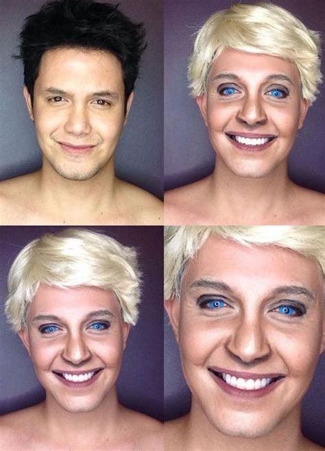 This Man Transforms Himself Into Female Celebrities Using Crazy Makeup - Barnorama