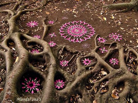 Mandalas Mandala Nature, Mandala Art, Land Art, Nature Crafts, Nature ...